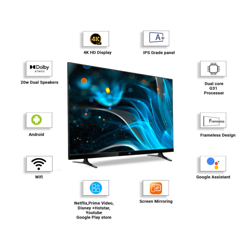 IQ-50-Inches-4K-Smart-LED-TV-Specifications